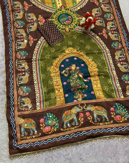 Nivara rashmika mandanna saree fabric wholesale
